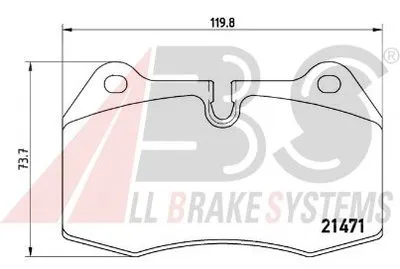 Комплект тормозных колодок, дисковый тормоз SPORTLINE A.B.S. купить