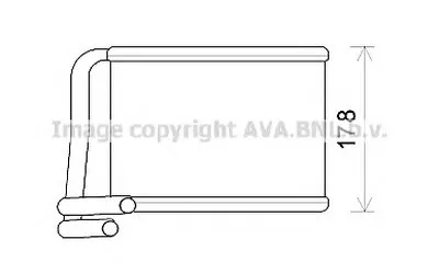 Теплообменник, отопление салона AVA QUALITY COOLING купить