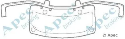 Комплектующие, тормозные колодки APEC braking купить