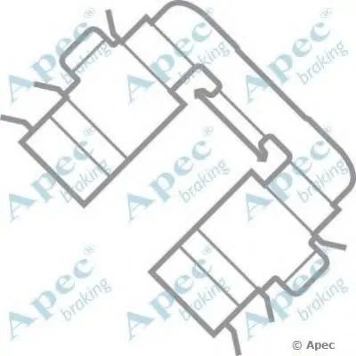 Комплектующие, тормозные колодки APEC braking купить