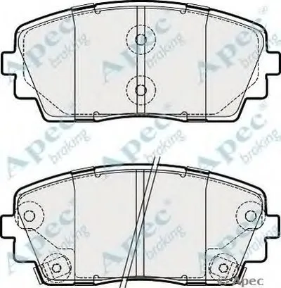 Комплект тормозных колодок, дисковый тормоз APEC braking купить