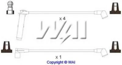 Комплект проводов зажигания WAIglobal купить