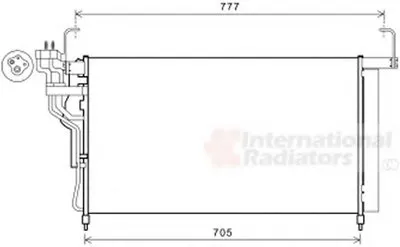 Конденсатор, кондиционер VAN WEZEL купить