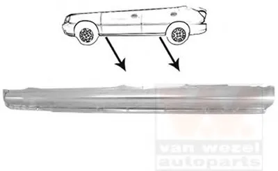 Накладка порога VAN WEZEL купить