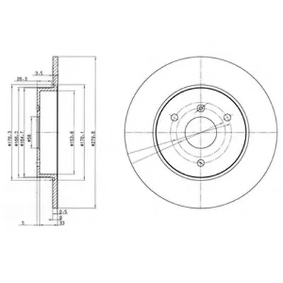 Тормозной диск DELPHI купить