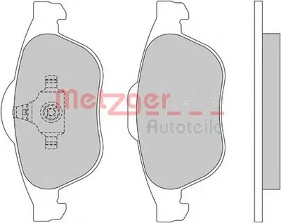Комплект тормозных колодок, дисковый тормоз METZGER купить