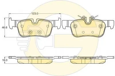 Комплект тормозных колодок, дисковый тормоз GIRLING купить