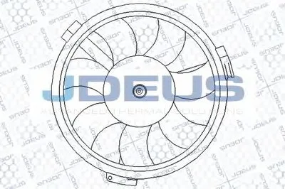 Вентилятор, охлаждение двигателя JDEUS купить