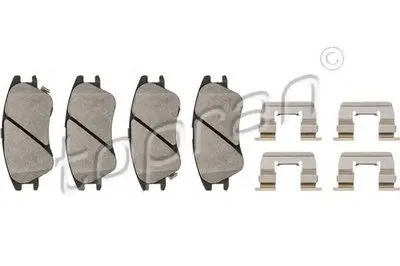 Комплект тормозных колодок, дисковый тормоз TOPRAN купить
