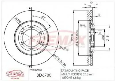 Тормозной диск Premium Black Carbon + FREMAX купить