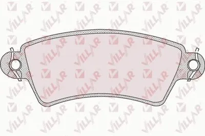 Комплект тормозных колодок, дисковый тормоз VILLAR купить