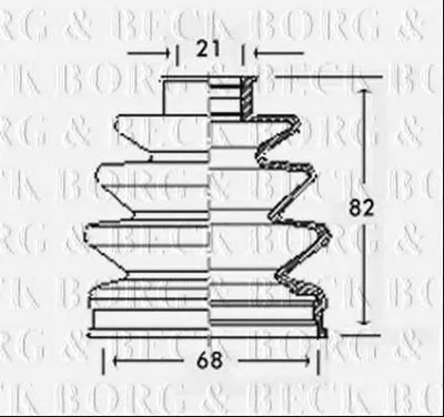 Пыльник, приводной вал BORG & BECK купить