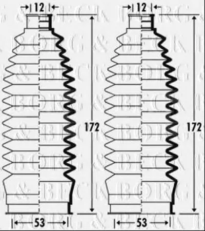 Пыльник, рулевое управление BORG & BECK купить