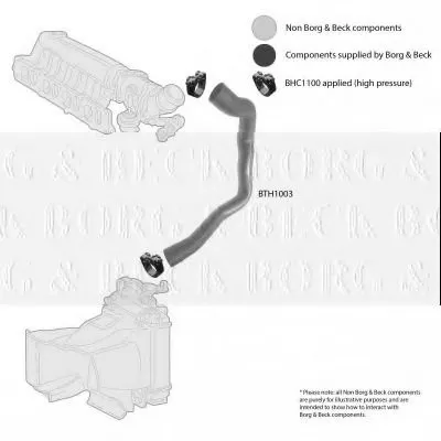 Трубка нагнетаемого воздуха BORG & BECK купить