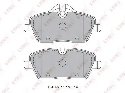 Комплект тормозных колодок, дисковый тормоз LYNXauto купить