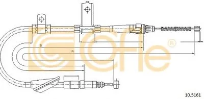 Трос, стояночная тормозная система COFLE купить