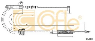 Трос, стояночная тормозная система COFLE купить
