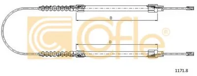 Трос, стояночная тормозная система COFLE купить
