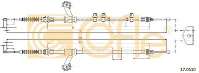 Трос, стояночная тормозная система COFLE купить