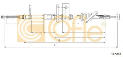 Трос, стояночная тормозная система COFLE купить