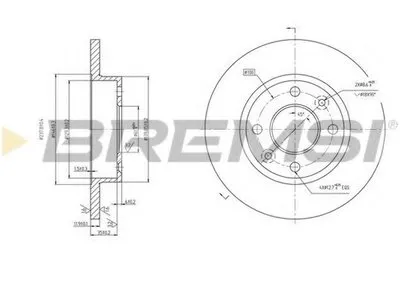 Тормозной диск BREMSI купить