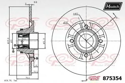 Тормозной диск R+ (Regular Plus) MAXTECH купить