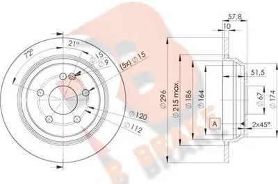 Тормозной диск R BRAKE купить
