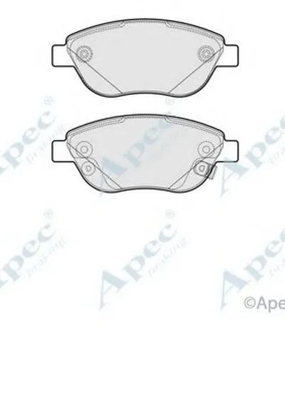 Комплект тормозных колодок, дисковый тормоз APEC braking купить