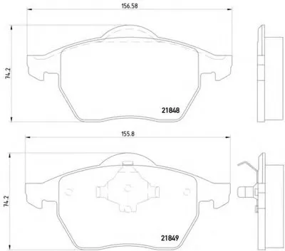 Комплект тормозных колодок, дисковый тормоз HELLA купить