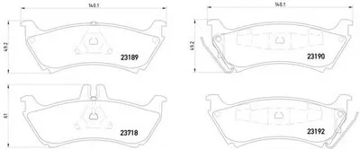 Комплект тормозных колодок, дисковый тормоз HELLA купить