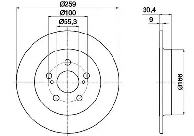 Тормозной диск PRO HELLA купить