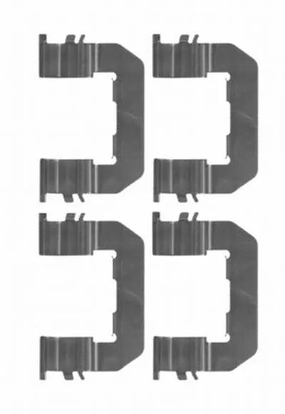 Комплектующие, колодки дискового тормоза HELLA купить