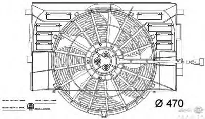 Вентилятор, охлаждение двигателя BEHR HELLA SERVICE HELLA купить