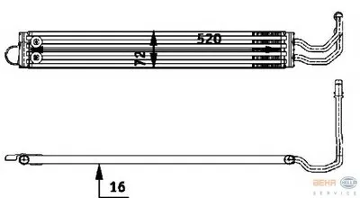 Масляный радиатор, рулевое управление BEHR HELLA SERVICE HELLA купить