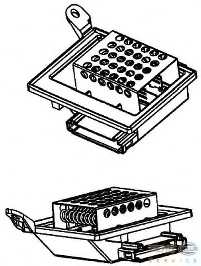 Сопротивление, вентилятор салона BEHR HELLA SERVICE HELLA купить