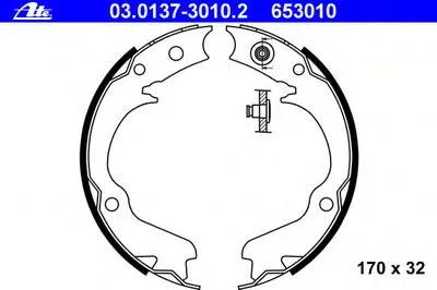 Комплект тормозных колодок, стояночная тормозная система ATE купить