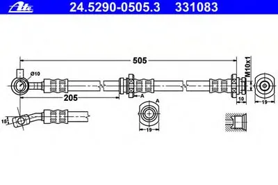 Тормозной шланг ATE купить