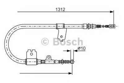 Трос, стояночная тормозная система BOSCH купить