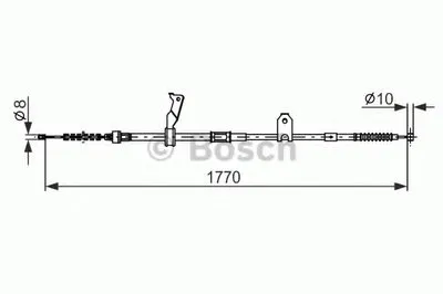 Трос, стояночная тормозная система BOSCH купить