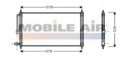 Конденсатор, кондиционер VAN WEZEL купить