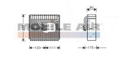 Испаритель, кондиционер VAN WEZEL купить
