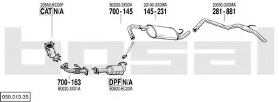 Система выпуска ОГ BOSAL купить