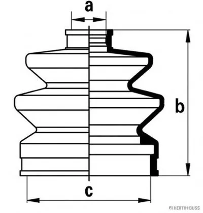 Комплект пылника, приводной вал HERTH+BUSS JAKOPARTS купить