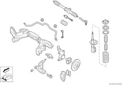 Рулевое управление; Подвеска колеса HERTH+BUSS JAKOPARTS купить