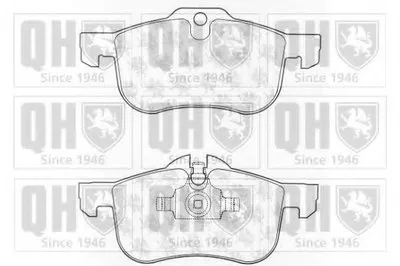 Комплект тормозных колодок, дисковый тормоз QUINTON HAZELL купить