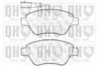 Комплект тормозных колодок, дисковый тормоз QUINTON HAZELL купить