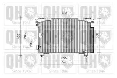 Конденсатор, кондиционер QUINTON HAZELL купить