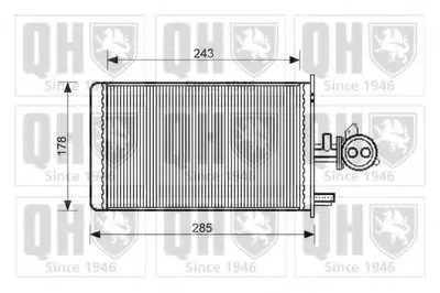 Теплообменник, отопление салона QUINTON HAZELL купить