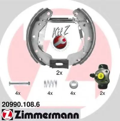 Комплект тормозных колодок KIT Z ZIMMERMANN купить