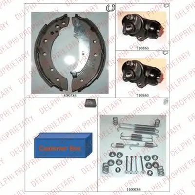 Комплект тормозных колодок DELPHI купить